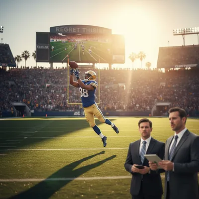 NFL players on a football field in a dynamic action shot, representing a legal dispute over injury claims.