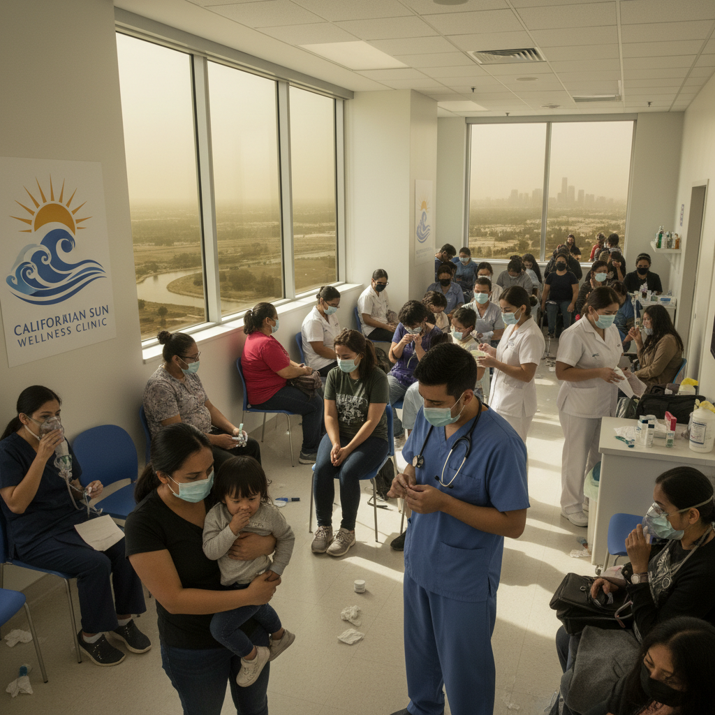 Toxic gases from Tijuana River sewage fill the air, causing health issues for Southern California residents.