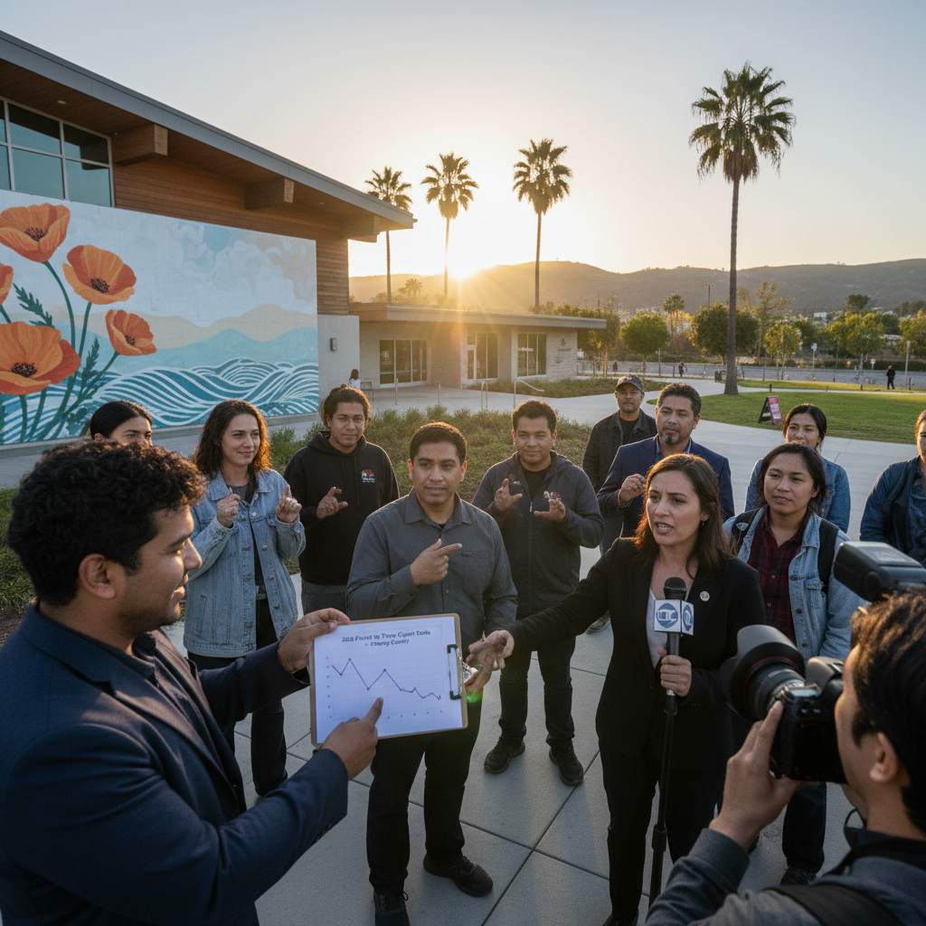 Californian Sun region with a slight decline in unsheltered homelessness in Orange County recently.